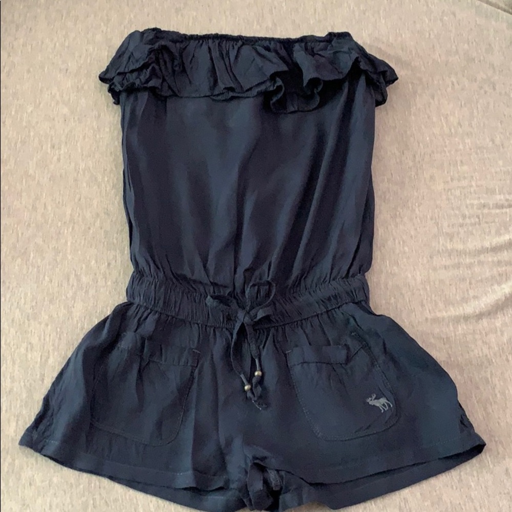 Abercrombie Strapless Ruffle Romper